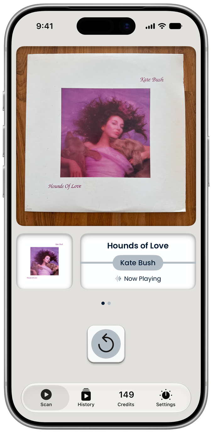 Coverplay now-playing screen